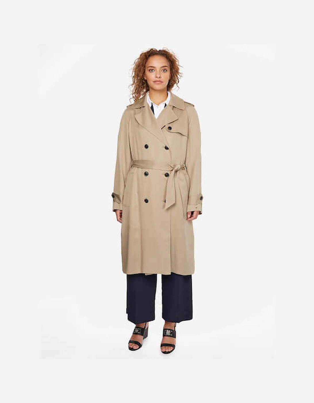 Women's Tencel Trench - Beige, 2 of 1