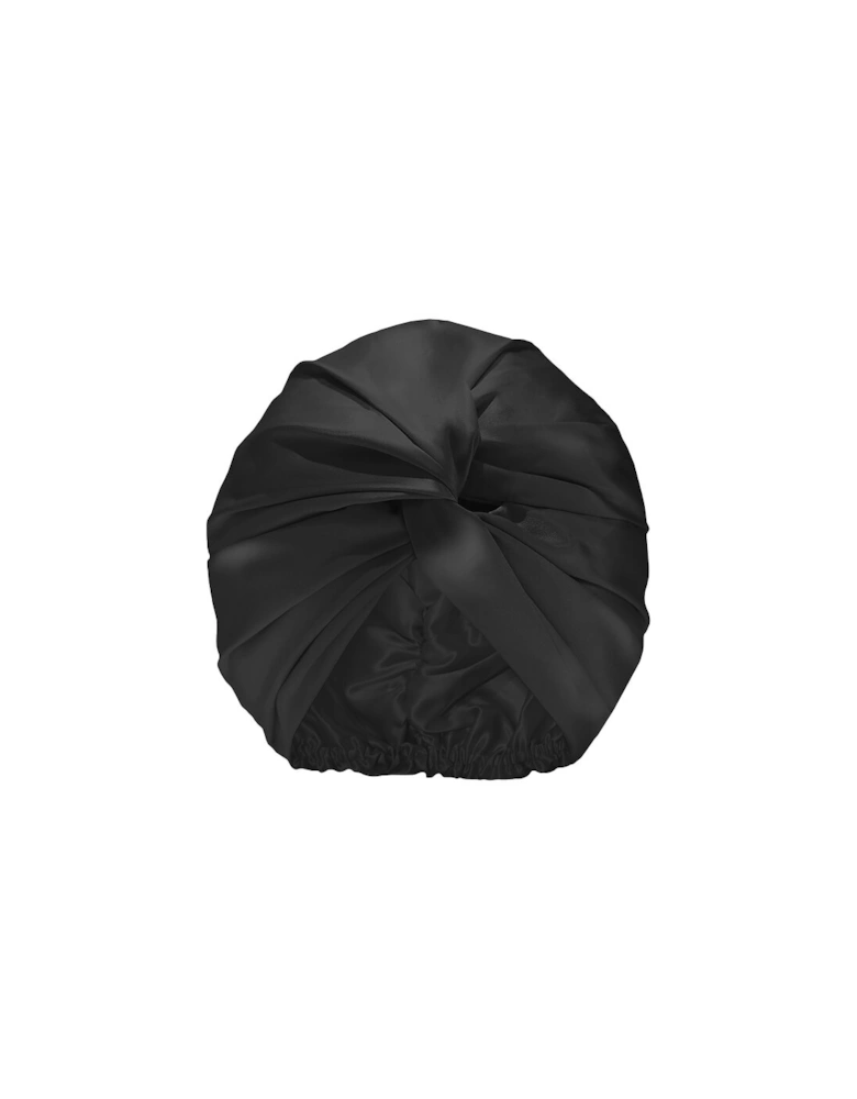 Pure Silk Turban - Black - Slip