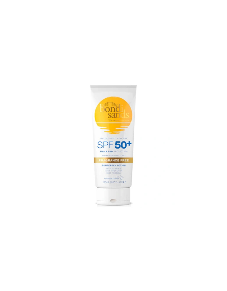 Sunscreen Lotion SPF50+ - Fragrance Free 150ml - Bondi Sands