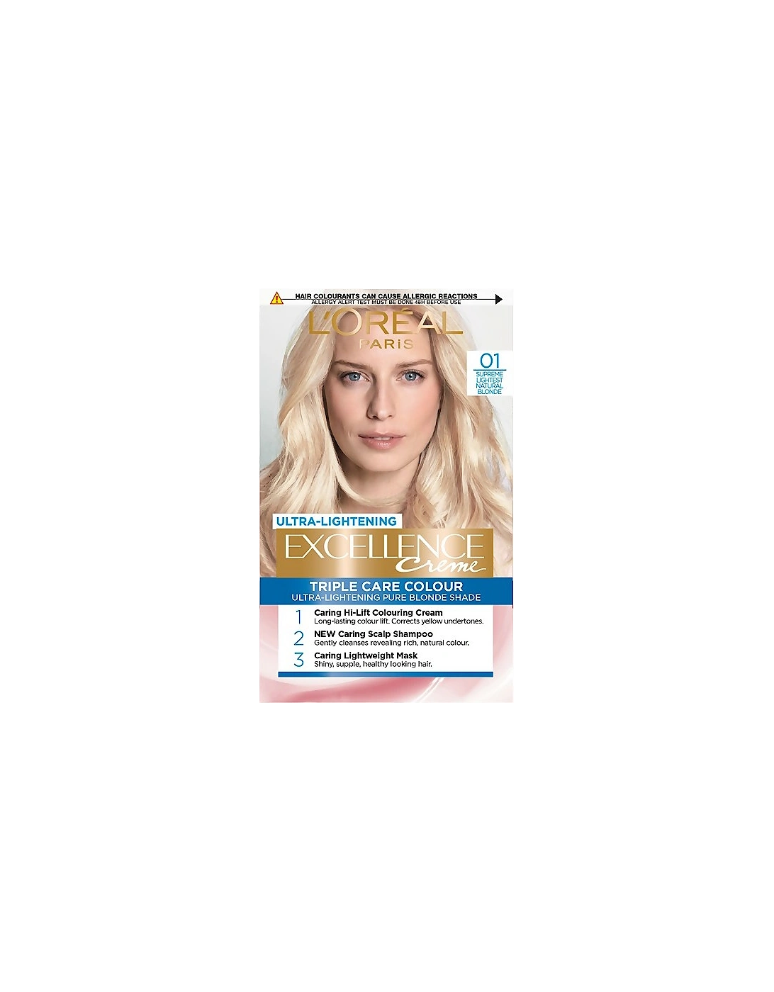 Paris Excellence Crème Permanent Hair Dye - 01 Lightest Natural Blonde, 2 of 1