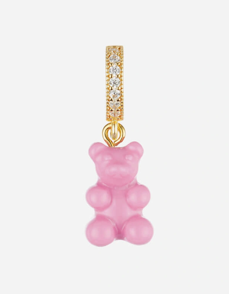 Women's Pave Nostalgia Bear Pendant - Candy Pink