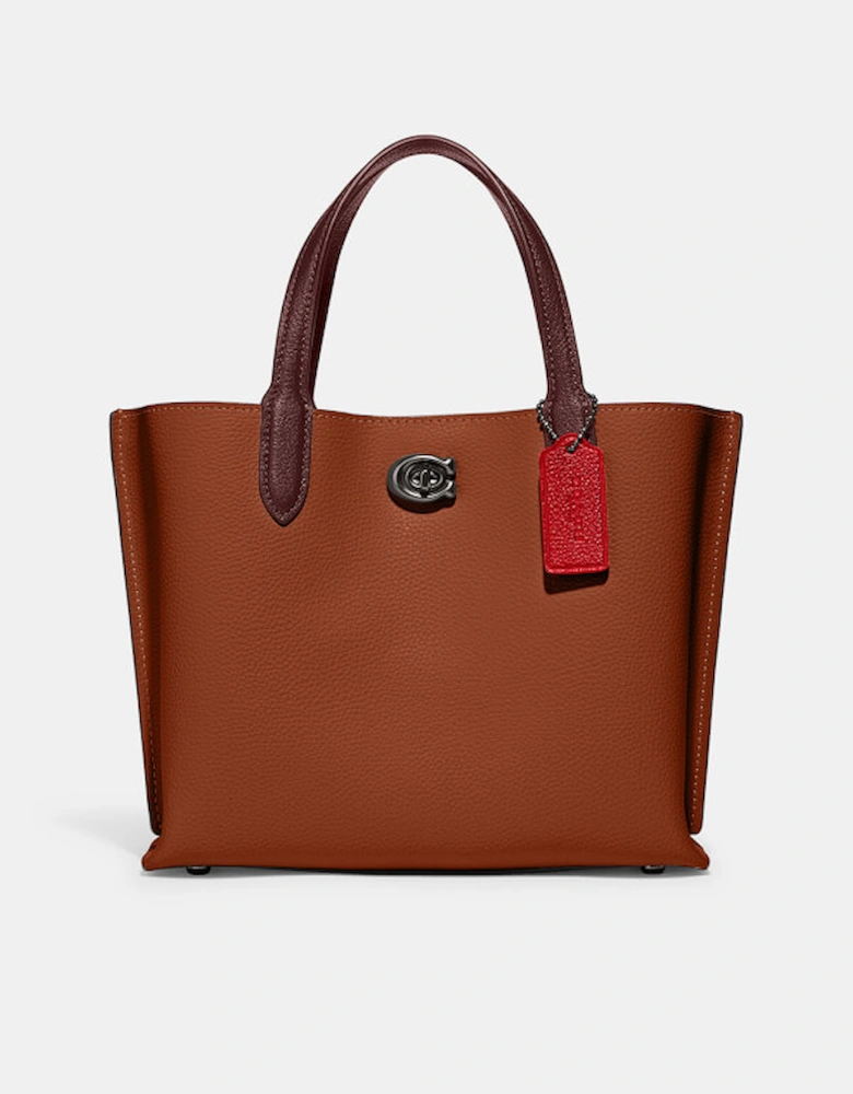 Willow Colour-Block Leather Tote Bag