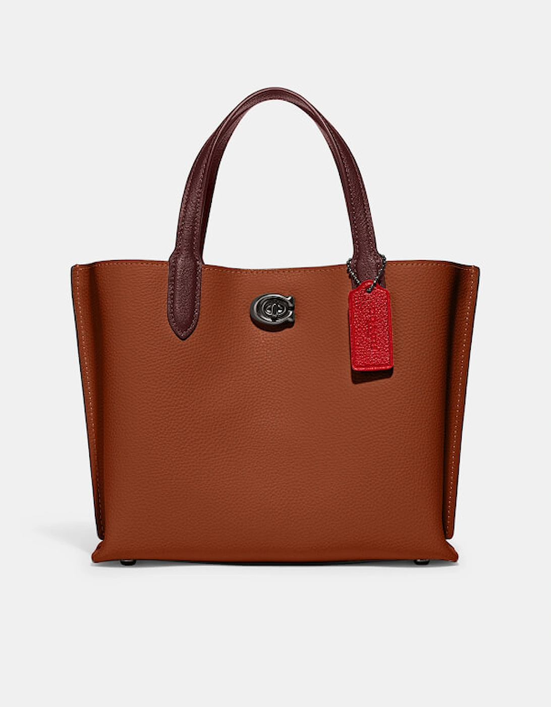 Willow Colour-Block Leather Tote Bag, 2 of 1
