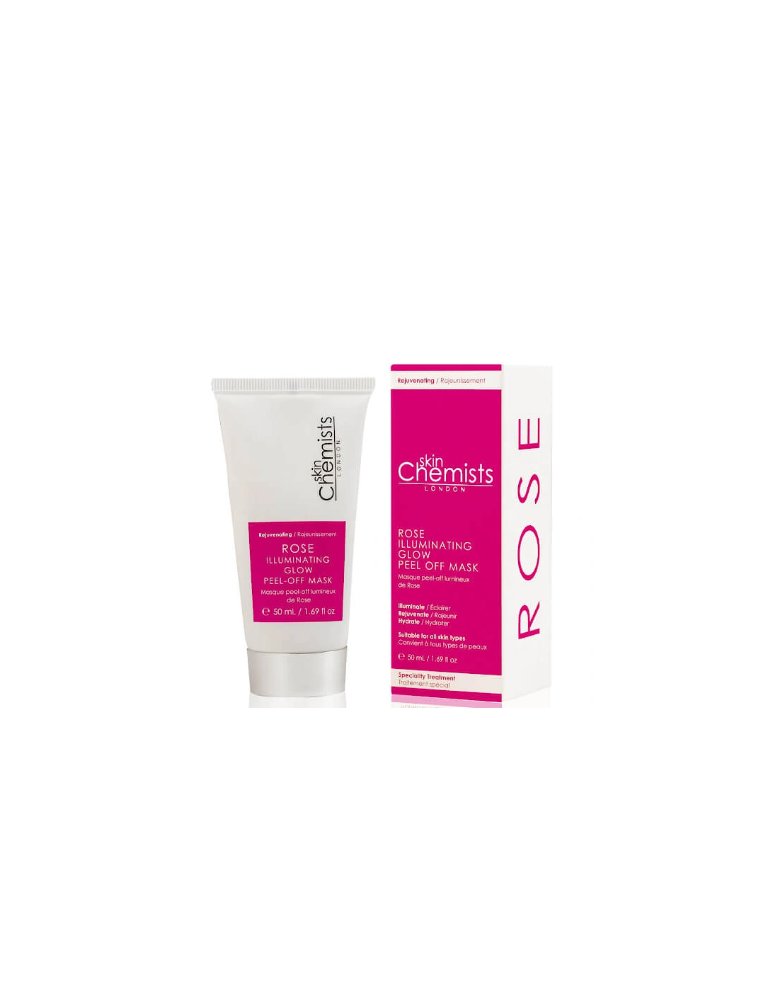 skinChemists Rose Illuminating Glow Peel-Off Mask 50ml - skinChemists, 2 of 1