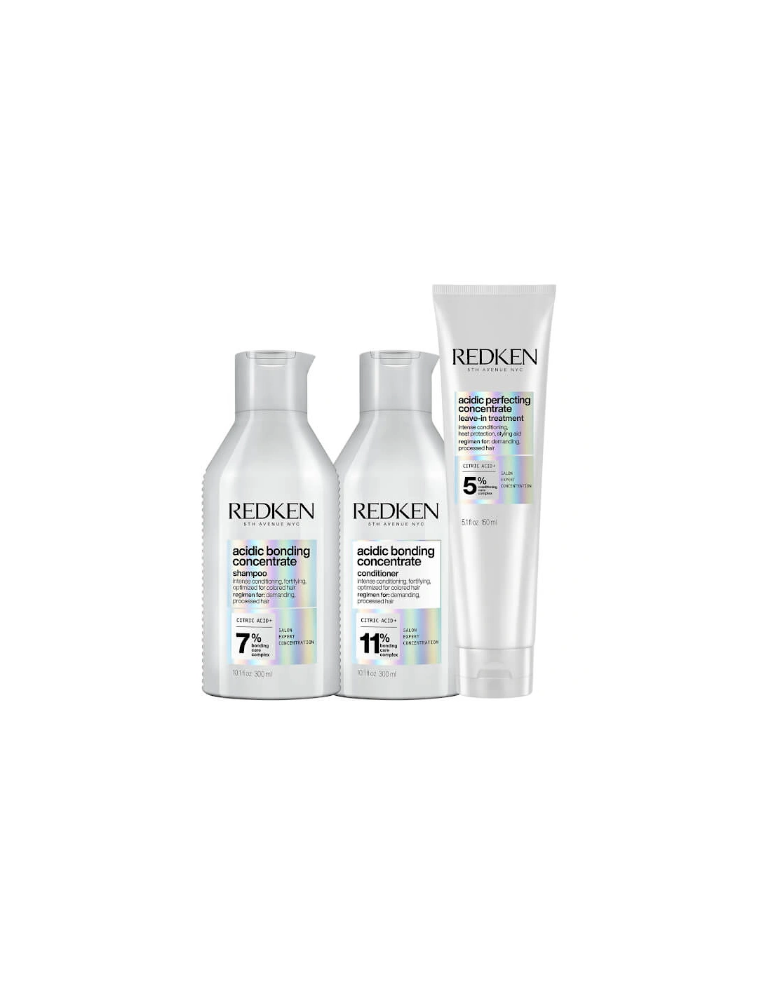 Acidic Bonding Concentrate Shampoo, Conditioner and Leave-in Treatment Bond Repair Bundle, 2 of 1