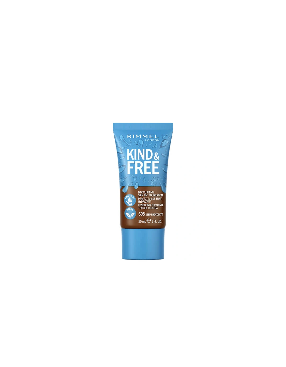 Kind and Free Skin Tint Moisturising Foundation - Deep Chocolate, 2 of 1