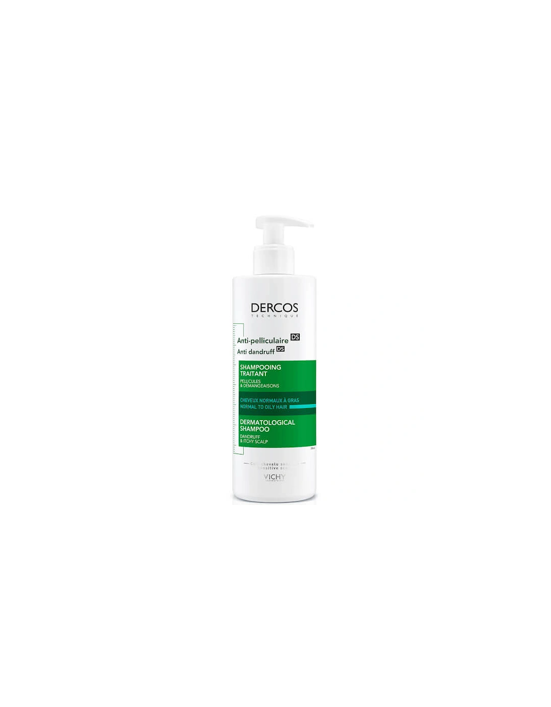 Dercos Anti-Dandruff Shampoo for Normal/Oily Hair 390ml - Vichy, 2 of 1