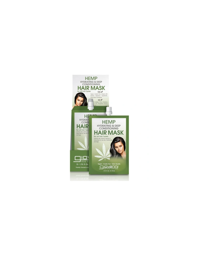 Hemp Hydrating and Deep Conditioning Hair Mask (Pack of 12) - Giovanni