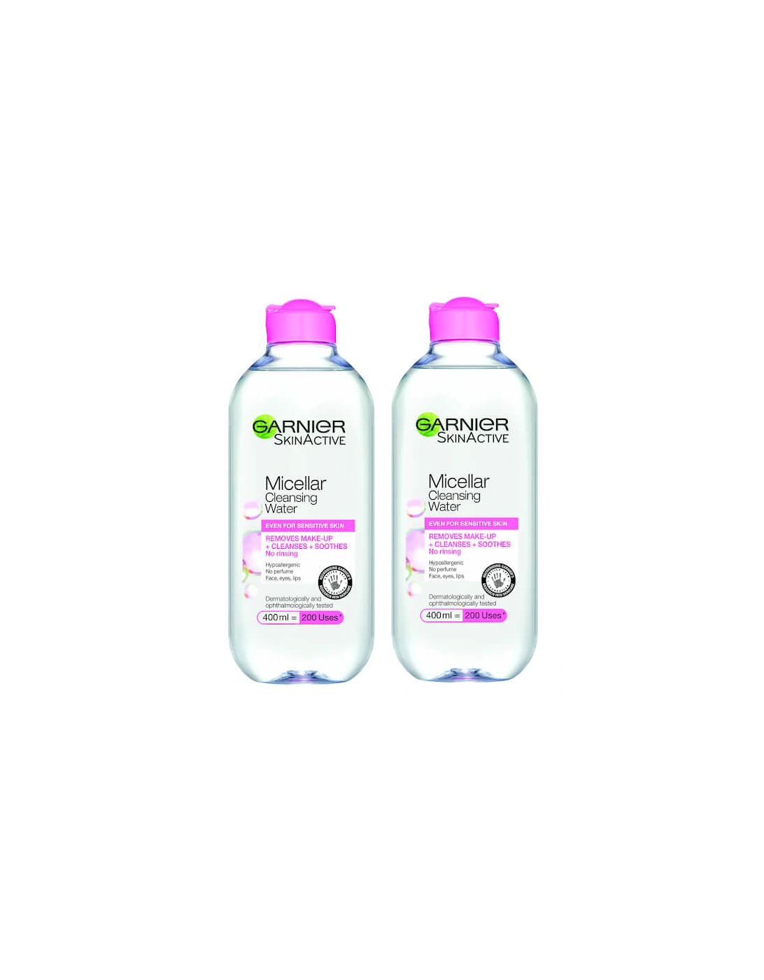 Micellar Water Facial Cleanser Sensitive Skin 400ml Duo Pack - Garnier, 2 of 1