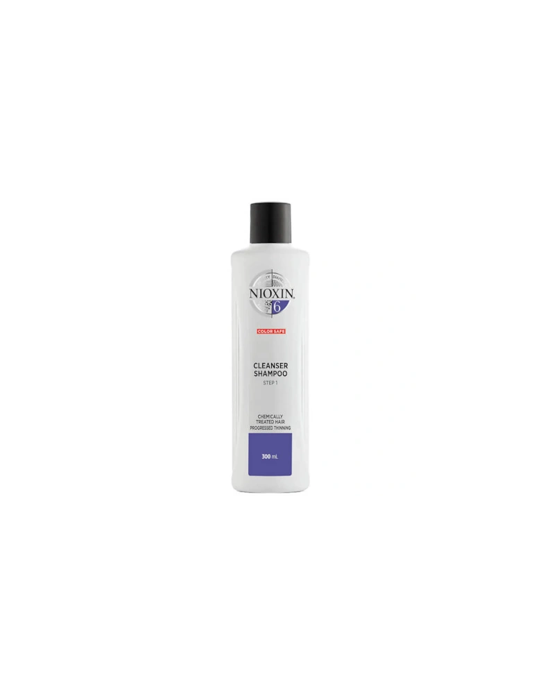 3-Part System 6 Cleanser Shampoo for Chemically Treated Hair with Progressed Thinning 300ml