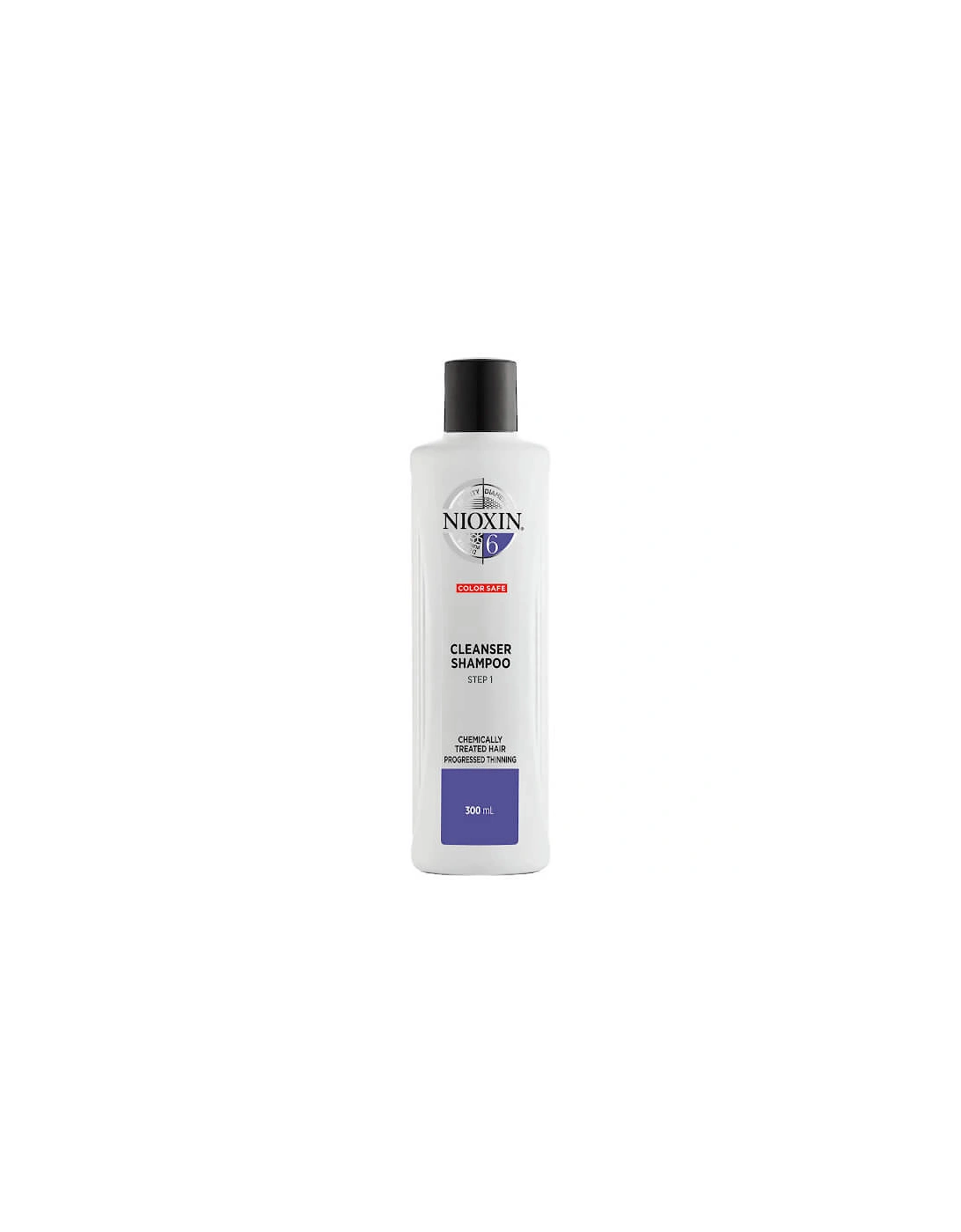 3-Part System 6 Cleanser Shampoo for Chemically Treated Hair with Progressed Thinning 300ml - NIOXIN, 2 of 1