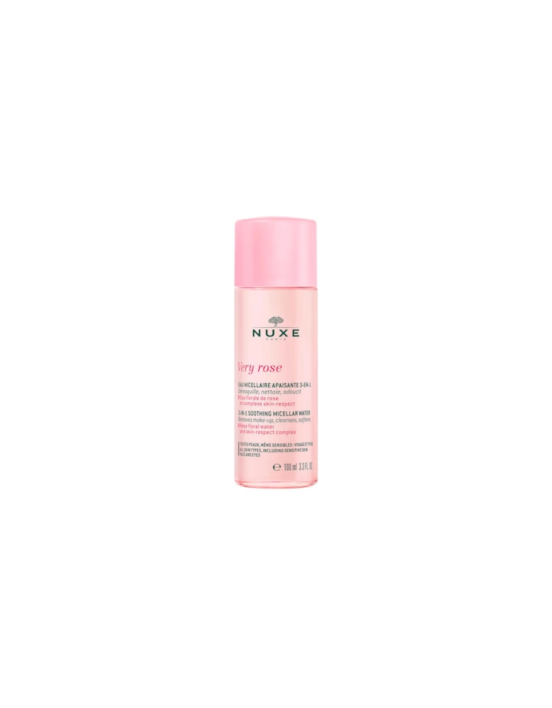 Travel Size Very Rose 3-in-1 Soothing Micellar Water 100ml - NUXE