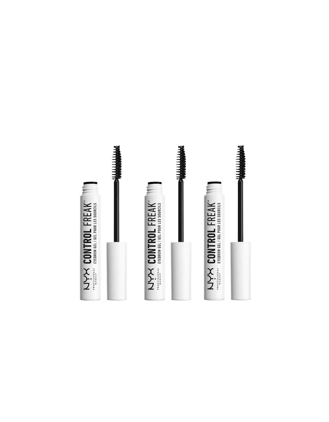 NYX Professional Makeup, Control Freak Clear Eyebrow Gel X 3, 2 of 1