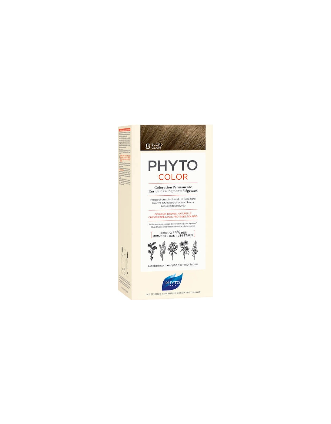 Hair Colour by Phytocolor - 8 Light Blonde 180g - Phyto, 2 of 1