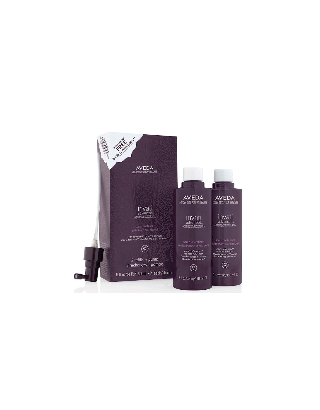 Invati Advanced Scalp Revitalizer Duo Pack 2 x 150ml - Aveda, 2 of 1