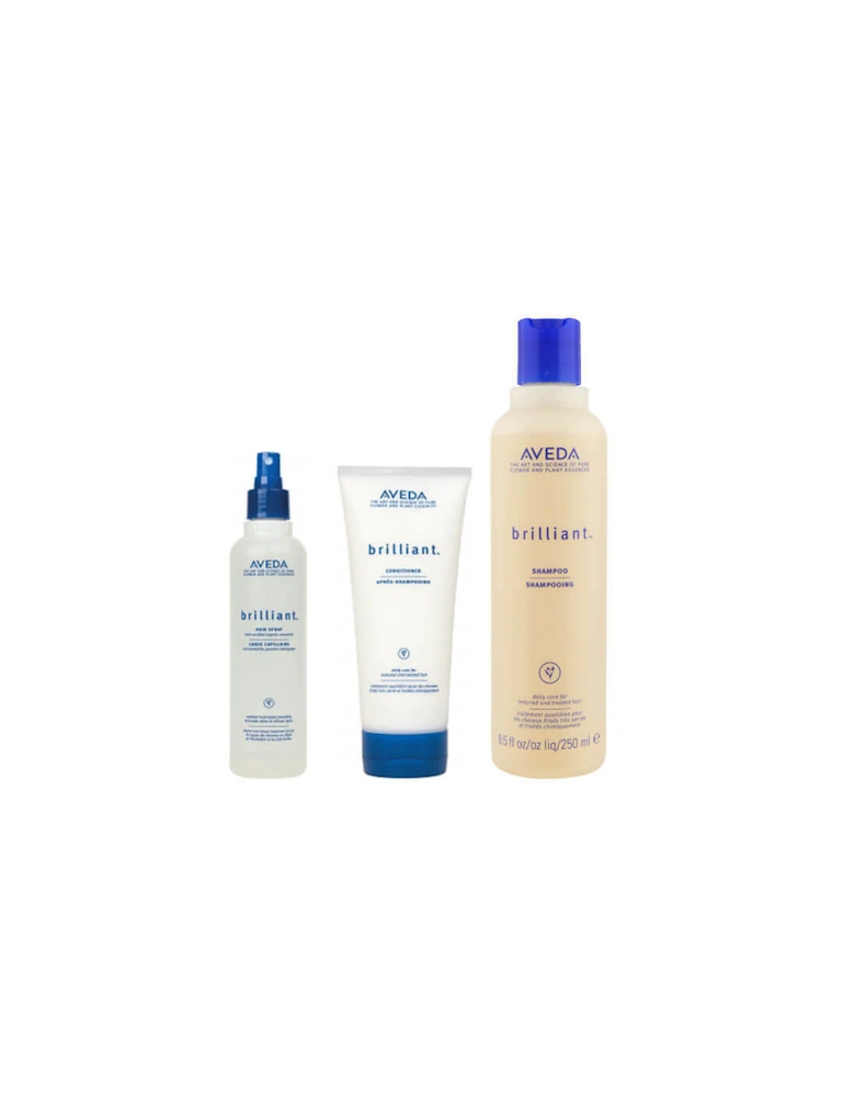 Brilliant Trio - Shampoo, Conditioner & Hair Spray - Aveda