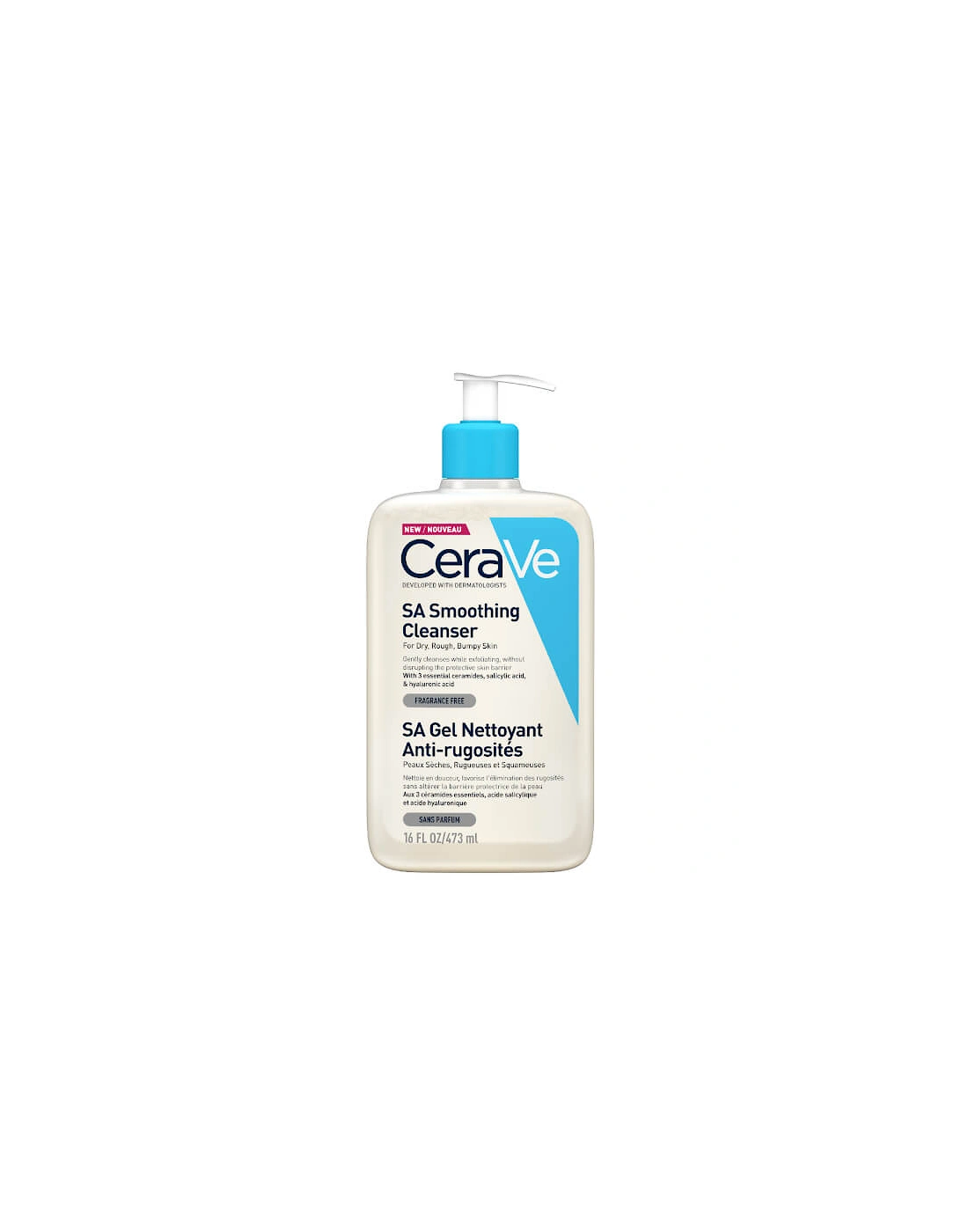 SA Smoothing Cleanser with Salicylic Acid for Dry, Rough & Bumpy Skin 473ml - CeraVe, 2 of 1