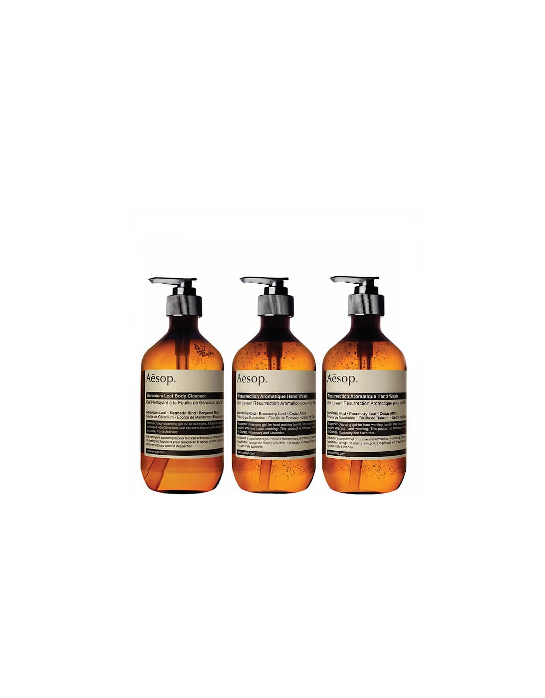 Geranium Cleanser, Resurrection and Reverence Hand Wash Bundle (Worth £87.00) - Aesop, 2 of 1