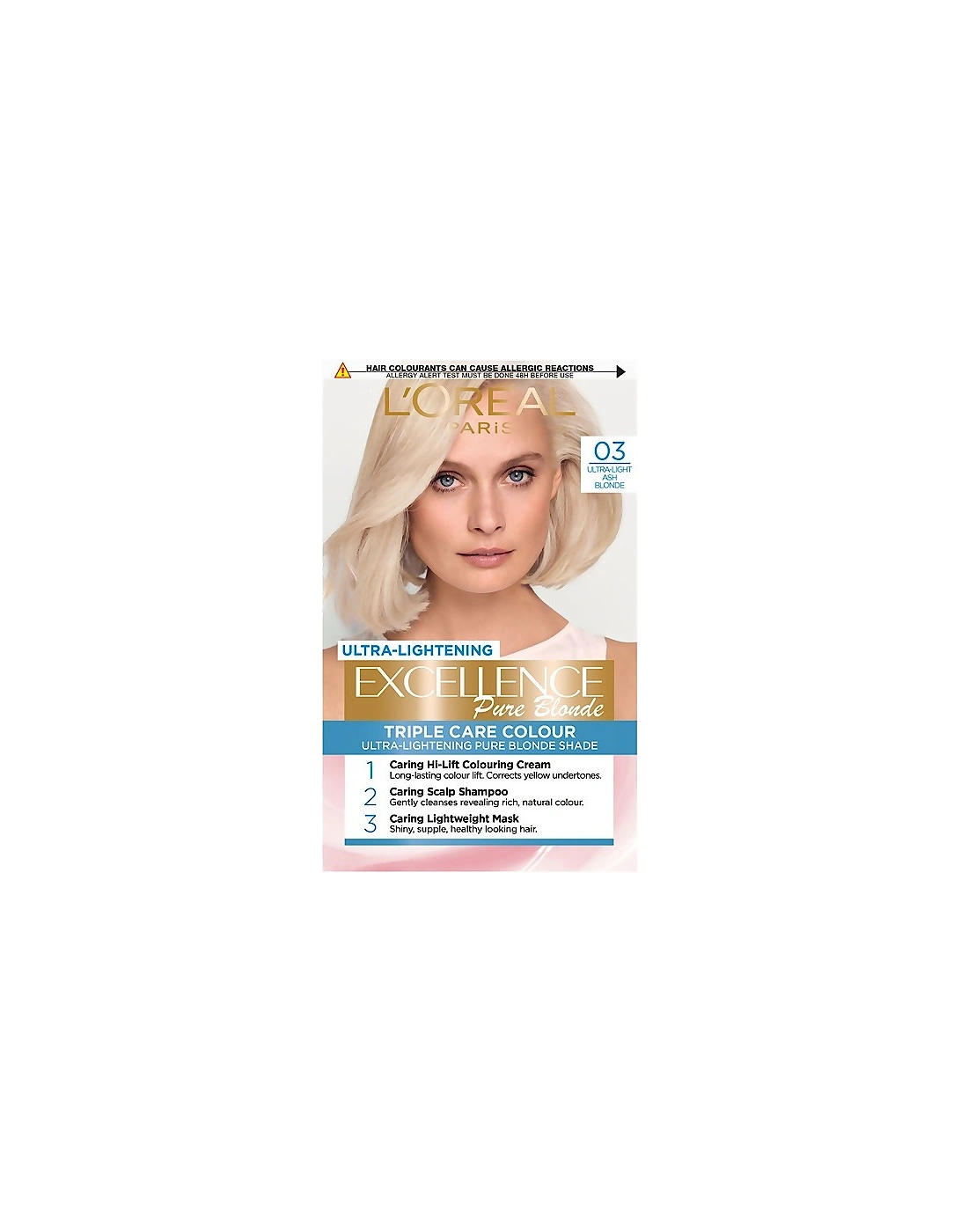 Paris Excellence Crème Permanent Hair Dye - 03 Ultra-Light Ash Blonde, 2 of 1