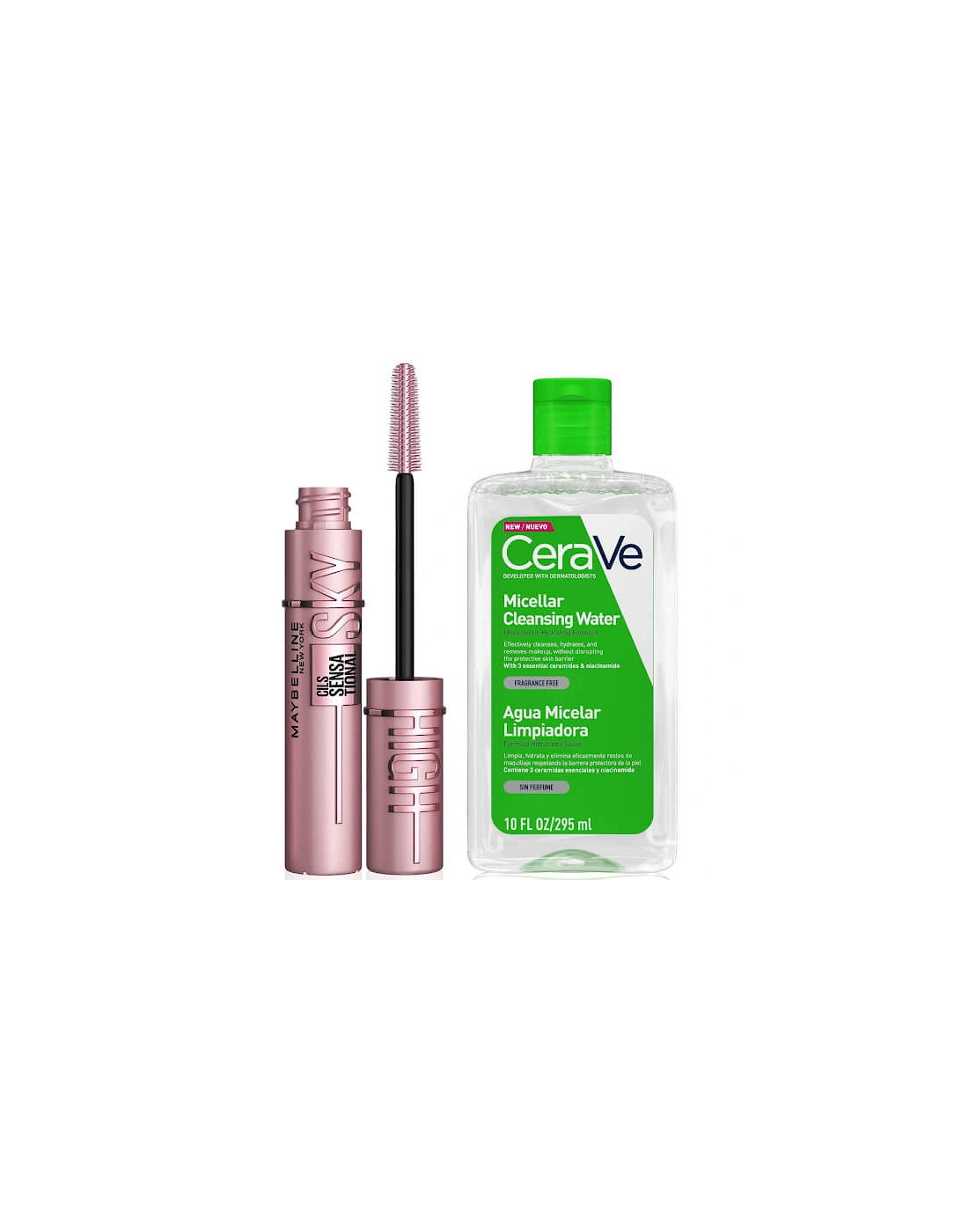 CeraVe Micellar Cleanser and Sky High Mascara Duo for Normal Skin, 2 of 1