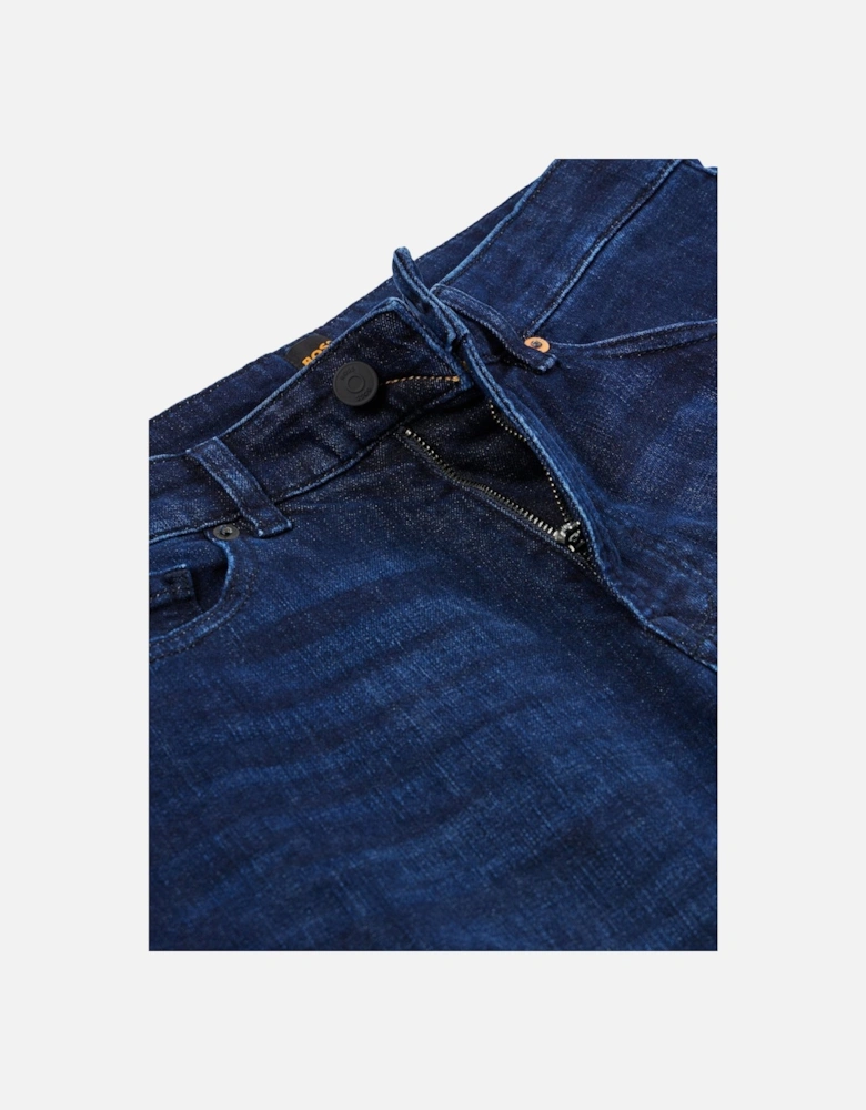 Men's Dark Blue Regular Fit Maine Denim Jeans.