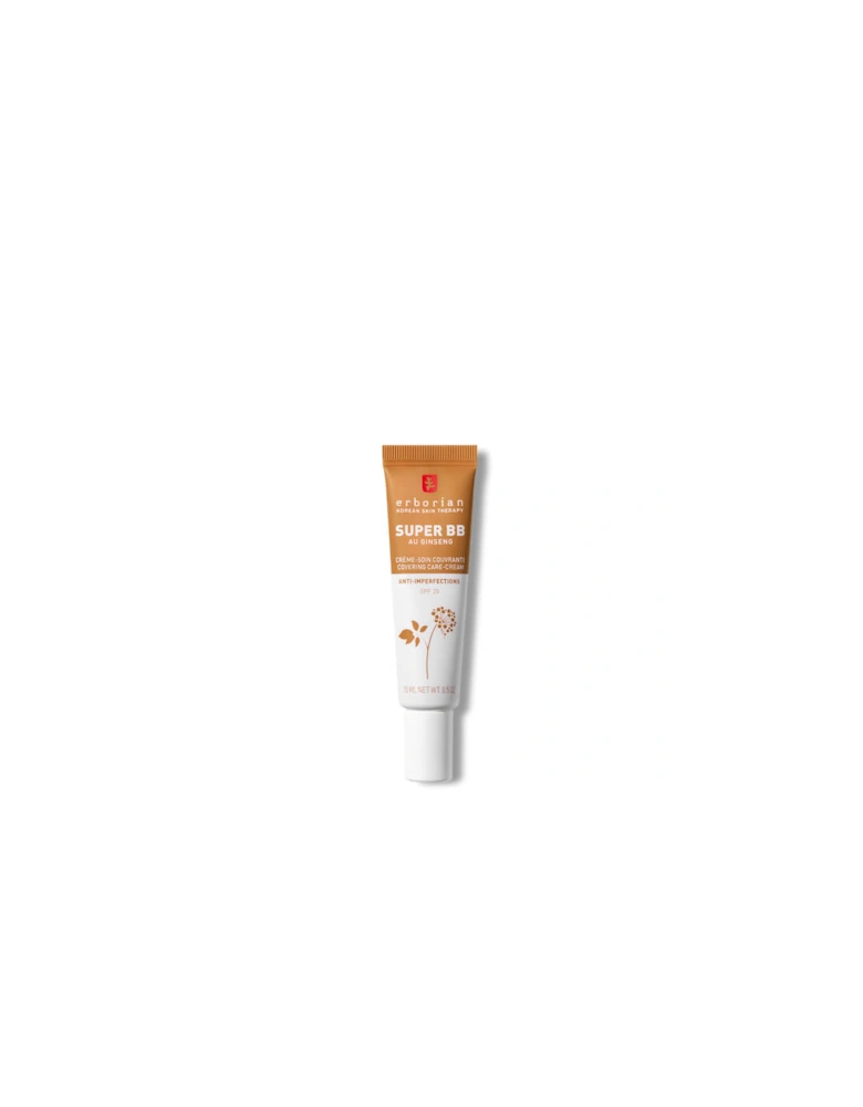Super BB Cream Caramel - Full Coverage Anti-Blemish Tinted Moisturiser SPF20 Travel Size 15ml