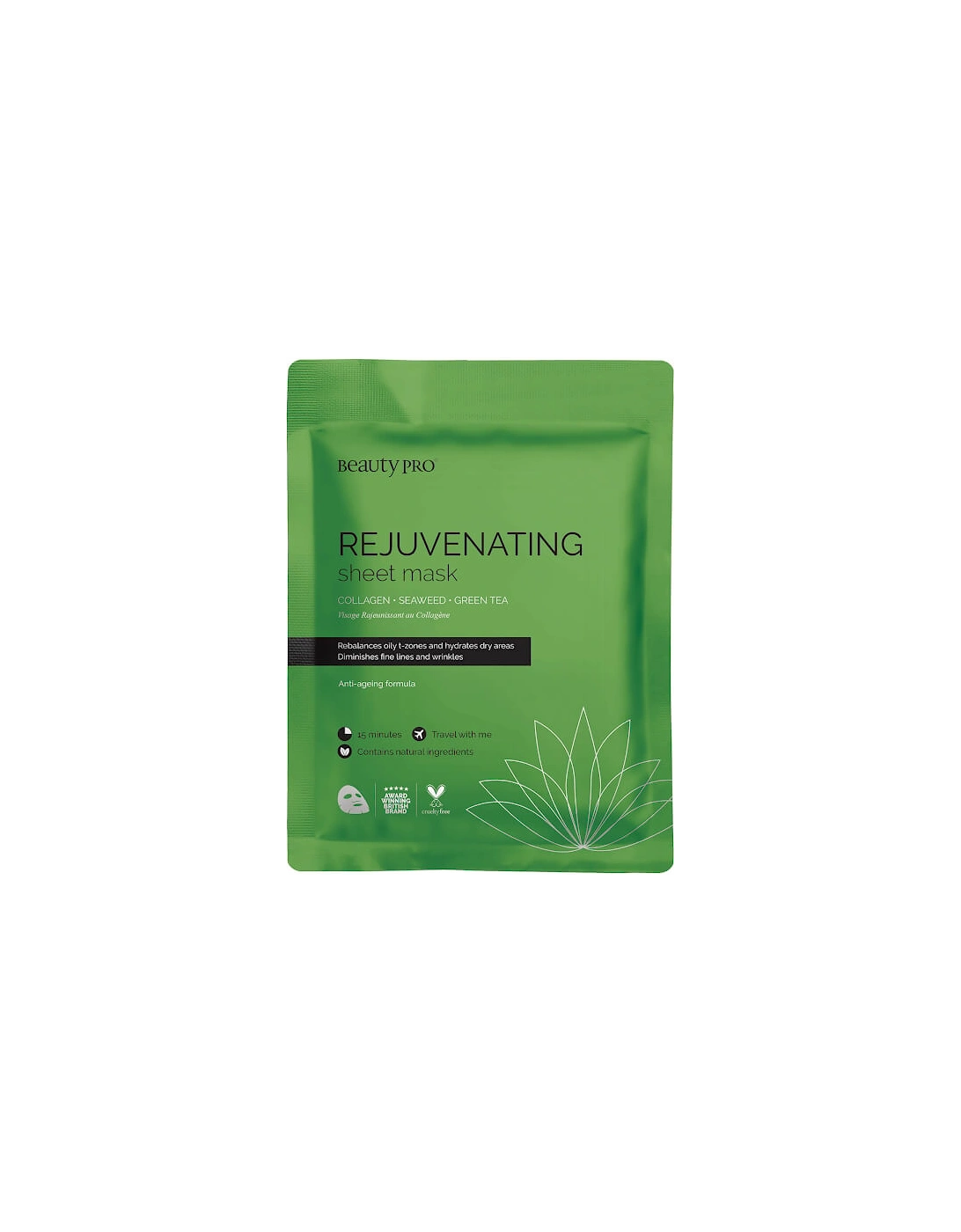 Rejuvenating Collagen Sheet Mask with Green Tea Extract, 2 of 1
