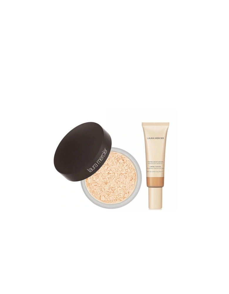 Translucent Loose Setting Powder and Tinted Moisturiser Duo - Nude