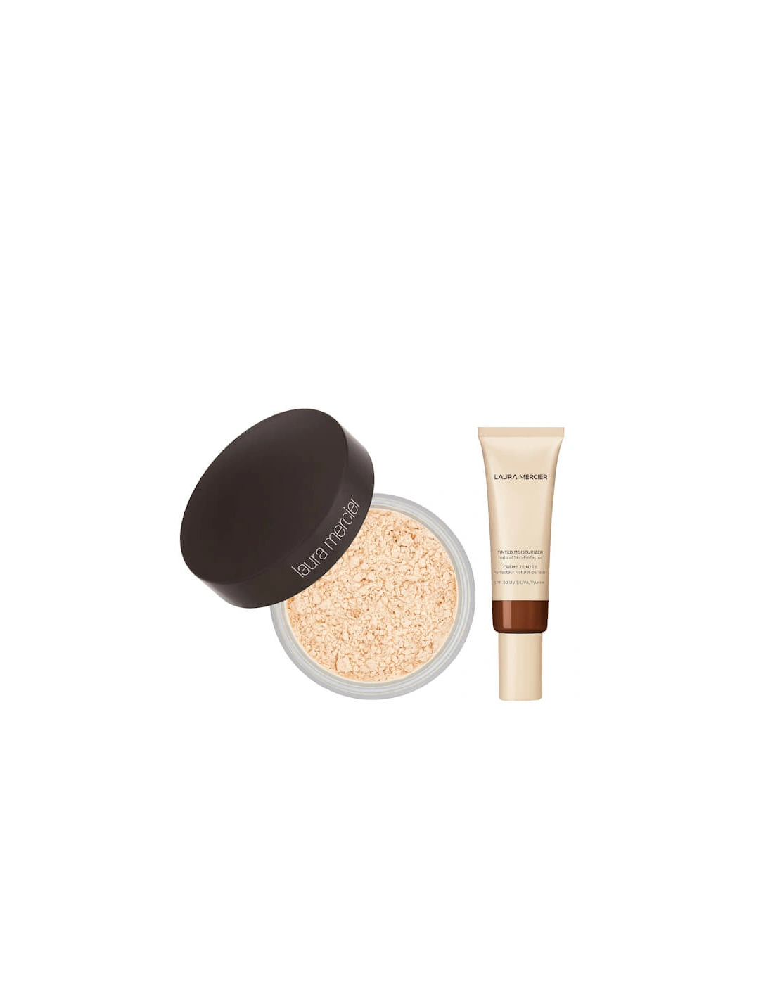 Translucent Loose Setting Powder and Tinted Moisturiser Duo - Cacao, 2 of 1
