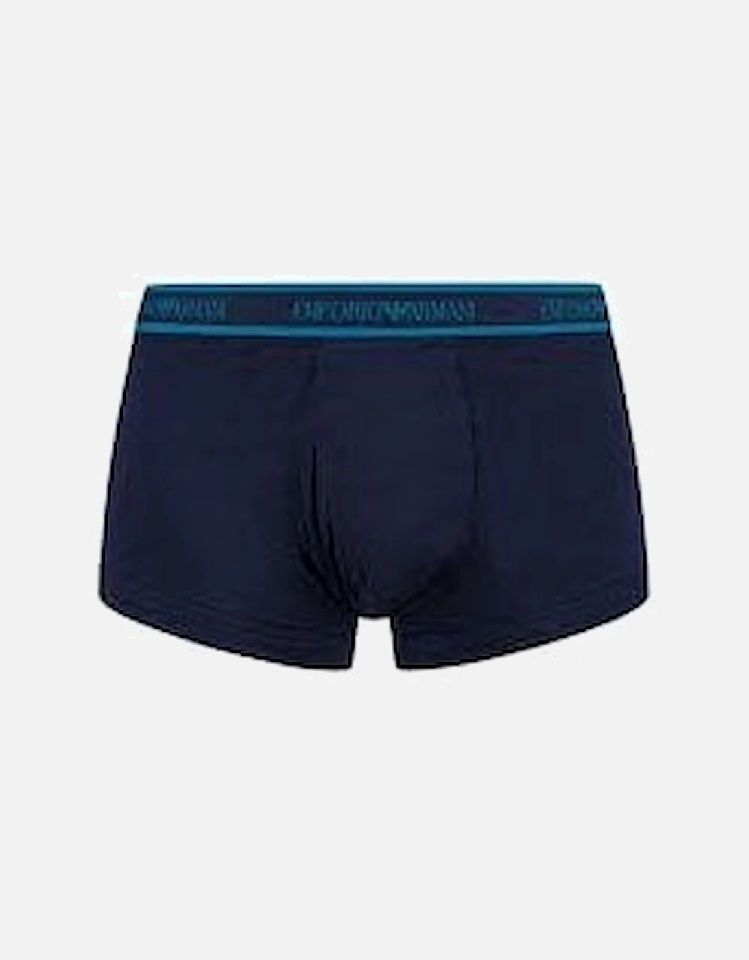 Cotton Navy/Turquoise Trunks Boxer