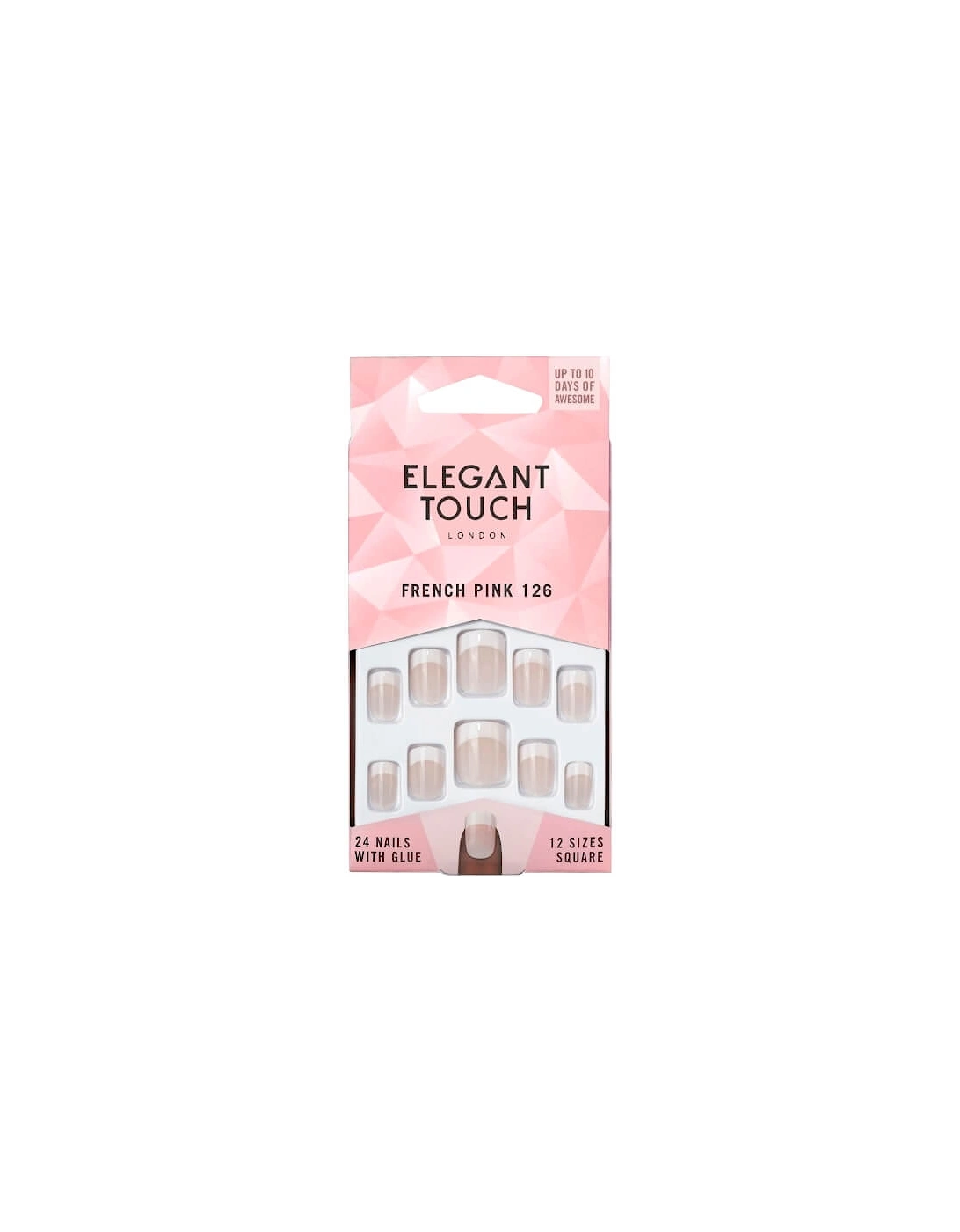 Natural French Nails - 126 (S) (Pink) - Elegant Touch, 2 of 1