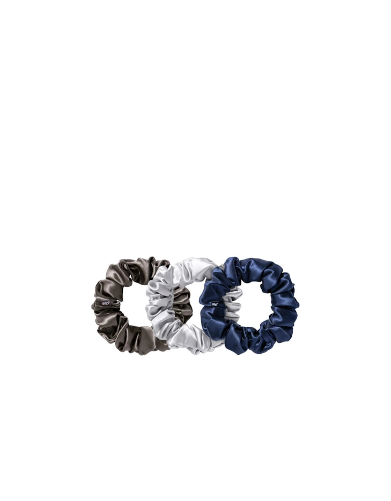 Silk Large Scrunchies - Midnight (Pack of 3)