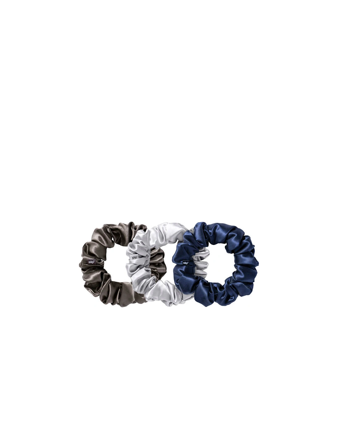 Silk Large Scrunchies - Midnight (Pack of 3), 2 of 1