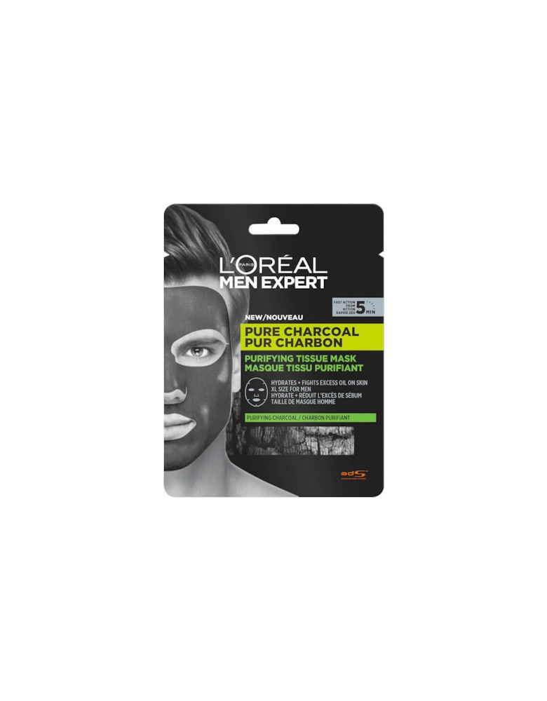 Paris Men Expert Pure Charcoal Purifying Tissue Mask 30g - Paris Men Expert