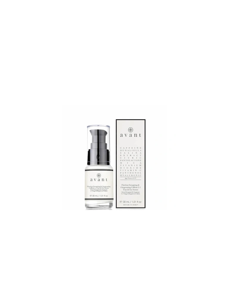 Flawless Energising and Oxygenating Caffeine 2-1 Face and Eye Serum 30ml