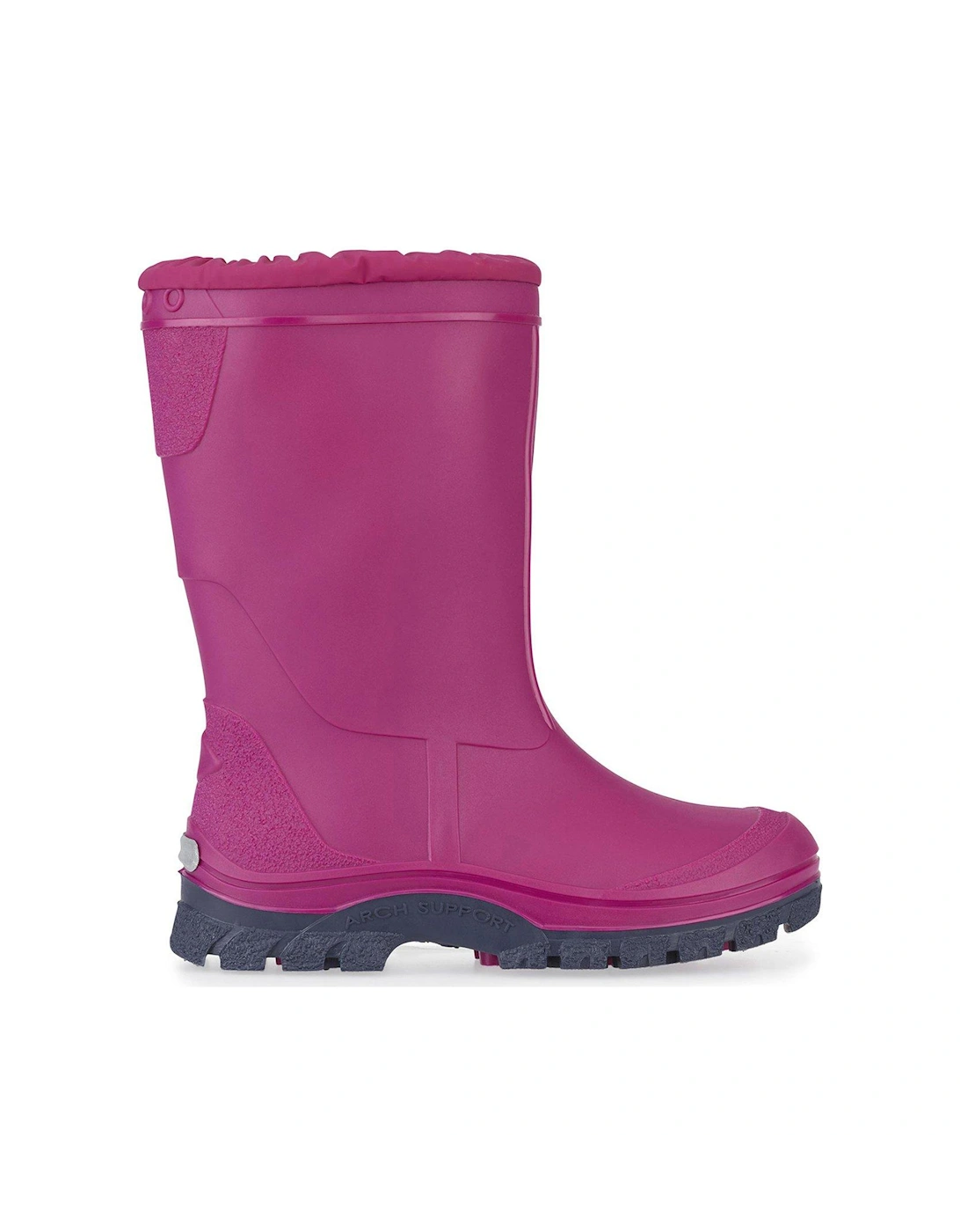 Mudbuster Girls Pink Fleece Lined Warm Waterproof Wellies - Pink, 6 of 5