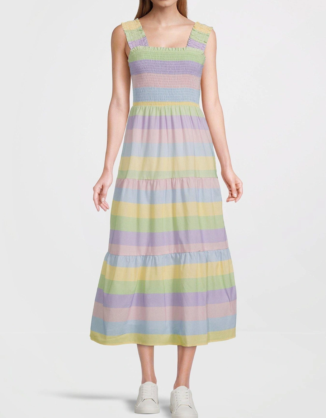 Josie Striped Day Dress - Pastel, 3 of 2