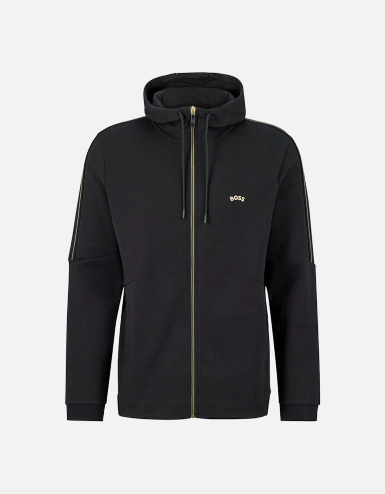 Men's Black Zip Up Hoody.