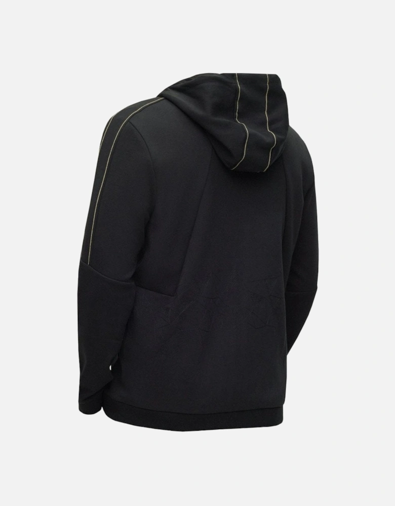 Men's Black Zip Up Hoody.