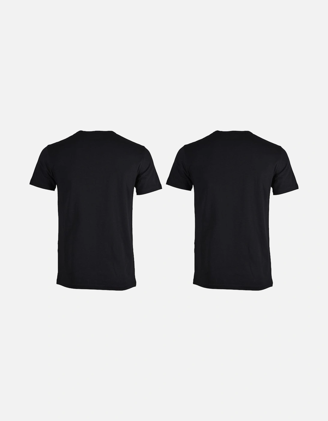 Cotton 2Pack Round Neck Black T-Shirt