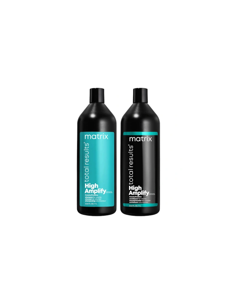 Total Results Volumising High Amplify Shampoo and Conditioner 1000ml Duo for Fine and Flat Hair - Matrix