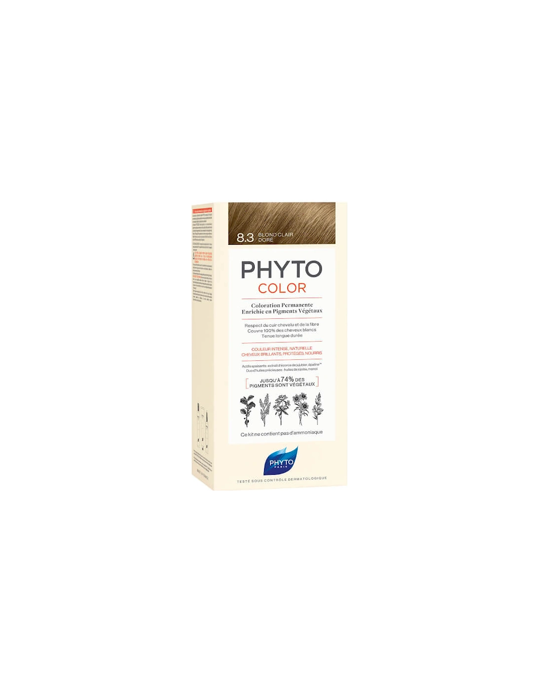Hair Colour by Phytocolor - 8.3 Light Golden Blonde 180g - Phyto, 2 of 1