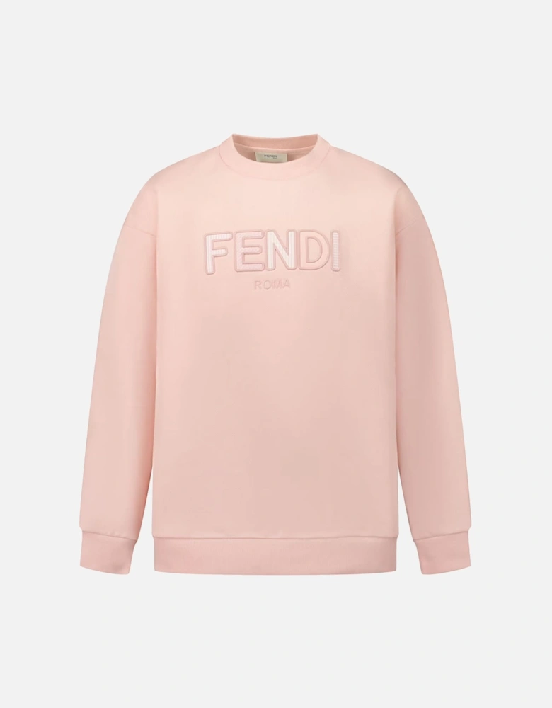 Girls Logo Sweater Pink