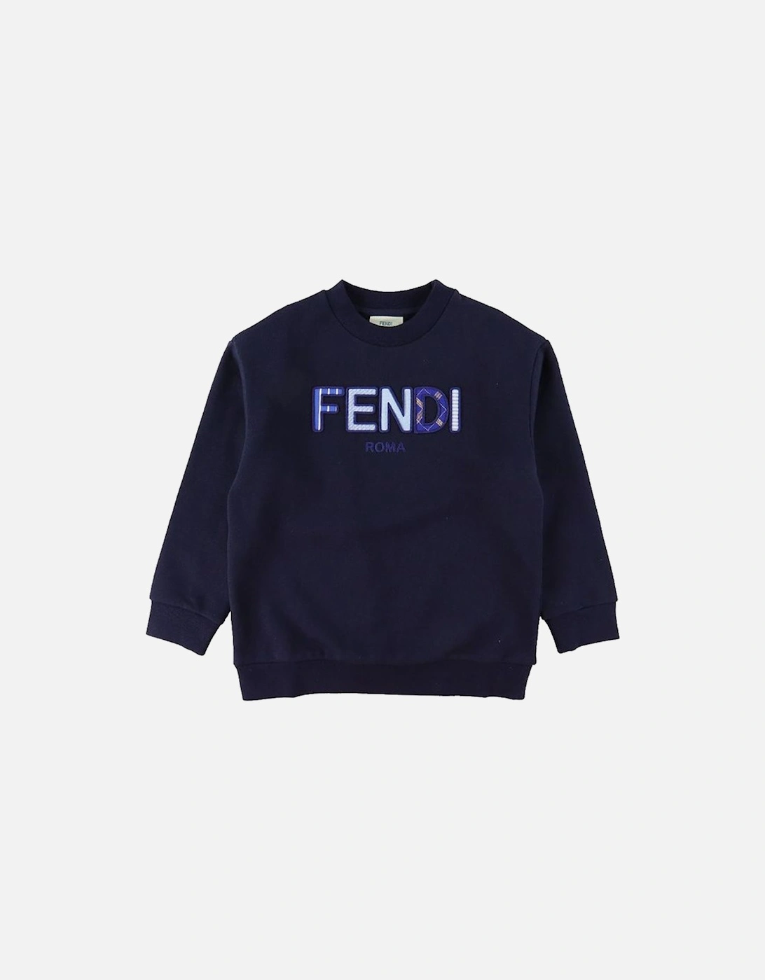 Unisex Kids Logo Sweater Navy, 3 of 2