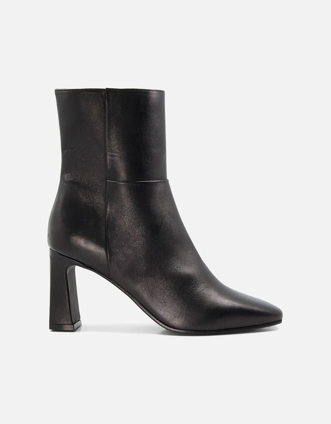 Ladies Orlie - Leather Flare-Heel Ankle Boots