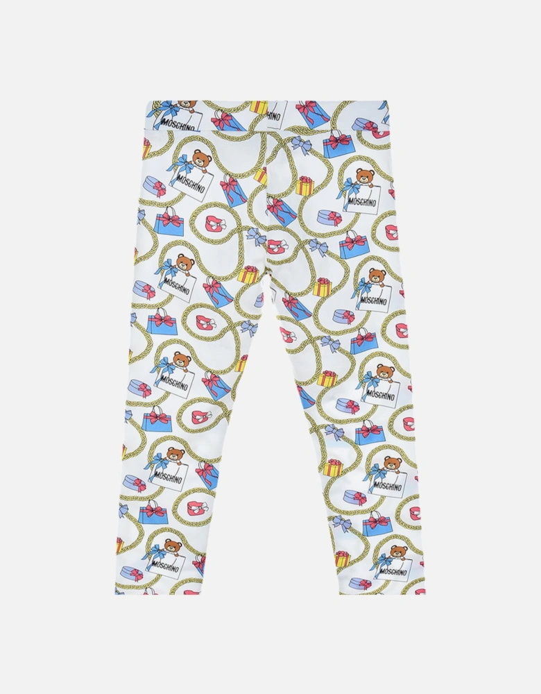 Girls Leggings White