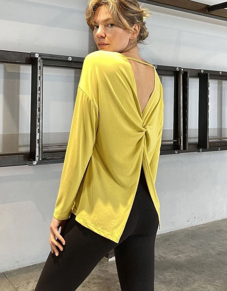 Yellow Reversible Yoga - Dinner Top