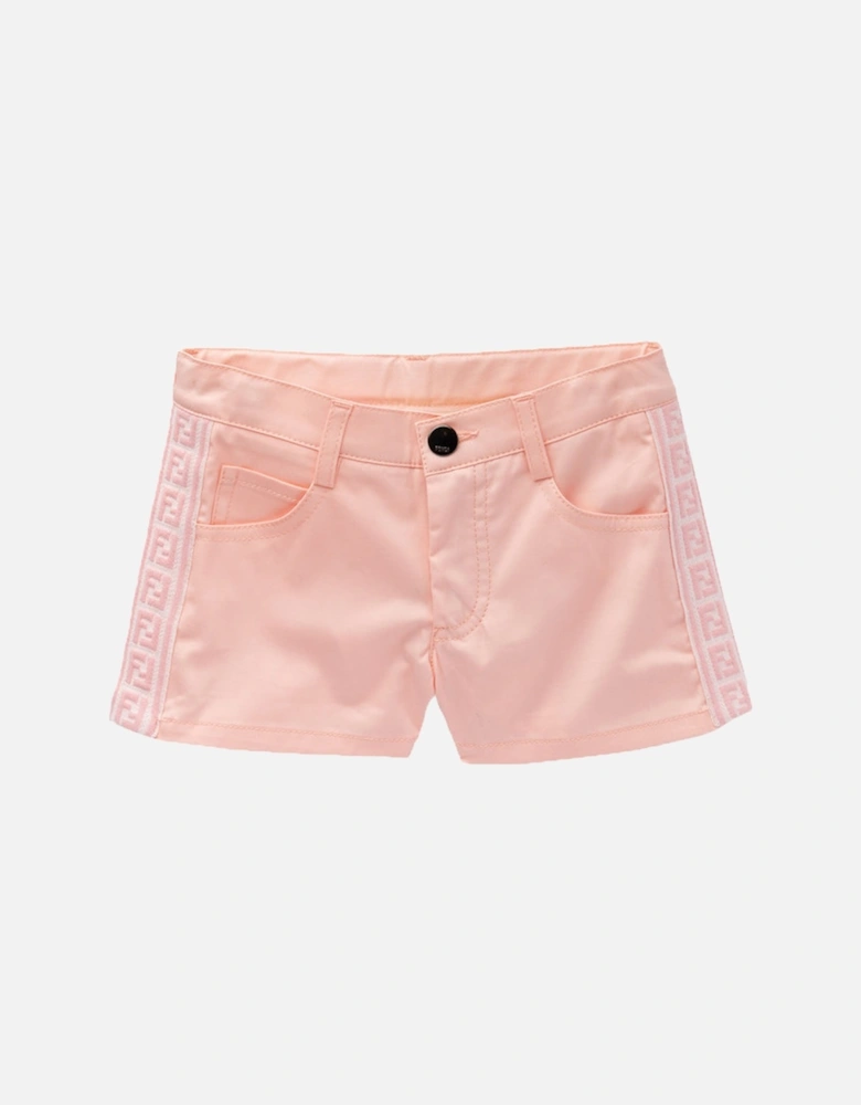 Girls Ff Tape Shorts Pink