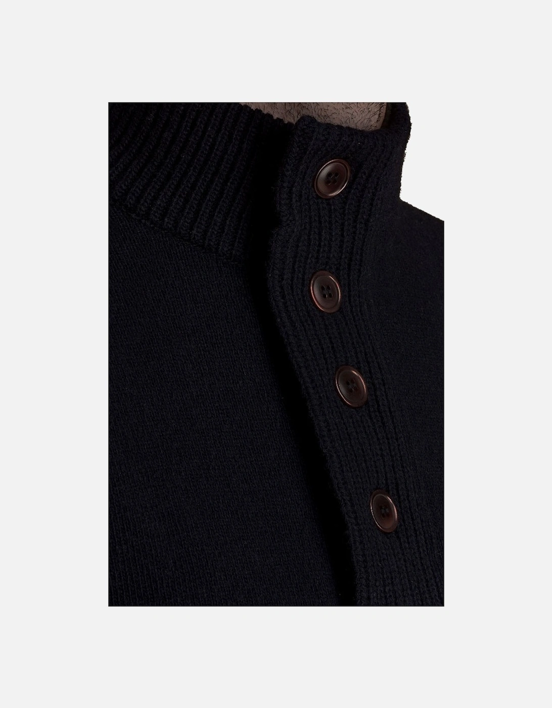 Patch Half Zip Jumper Navy