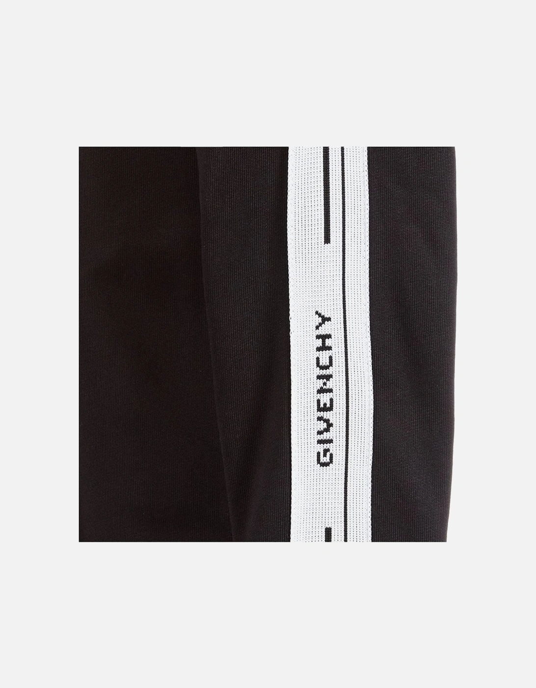 Boys Tape Logo Zip Top Black